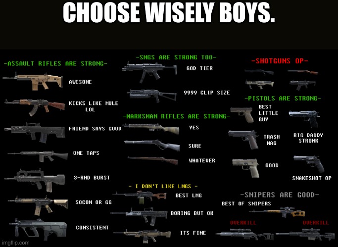 CHOOSE WISELY BOYS. | made w/ Imgflip meme maker