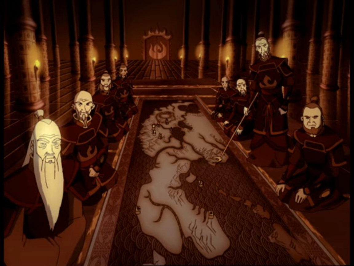 Fire Nation War Generals Blank Meme Template