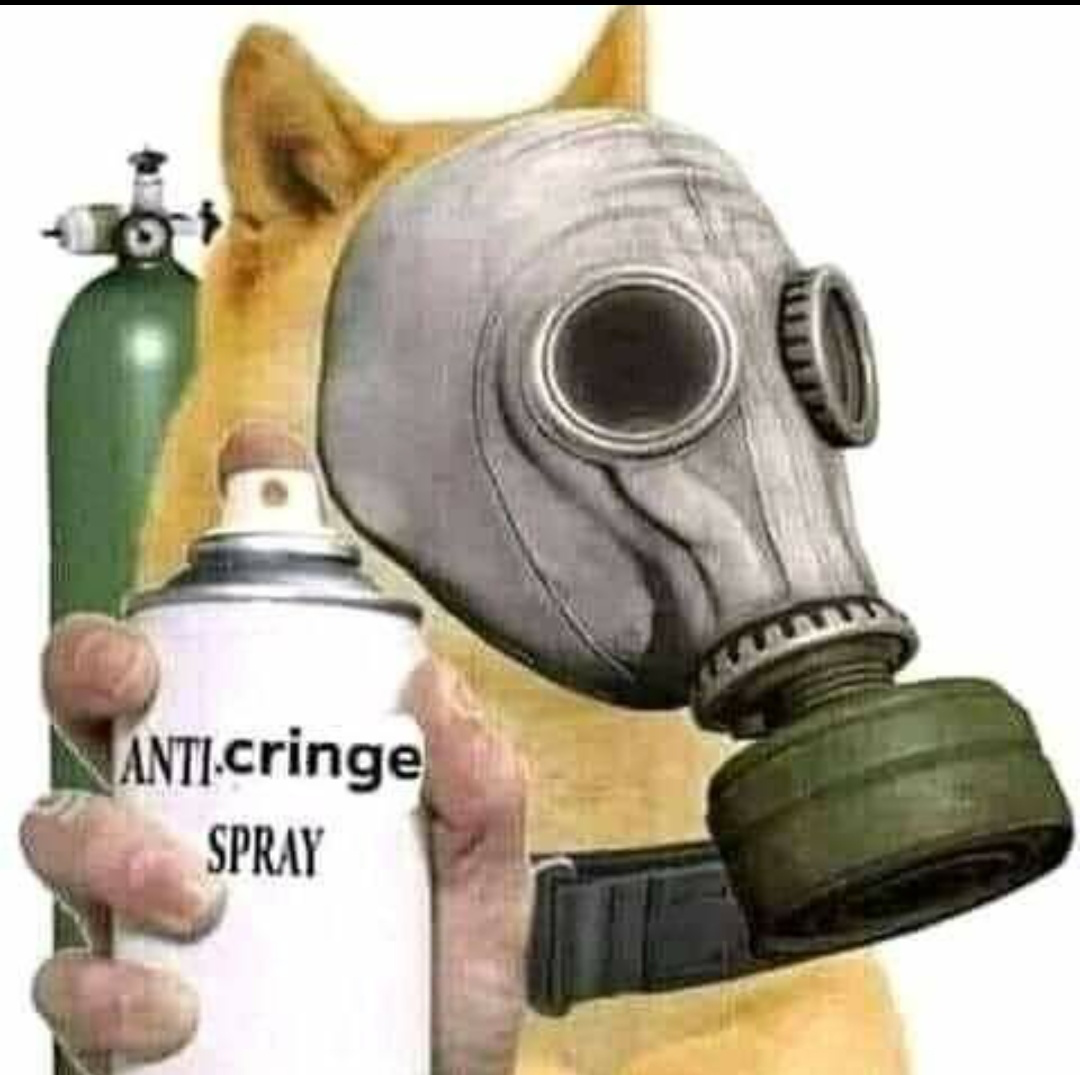Anti cringe spray Blank Meme Template