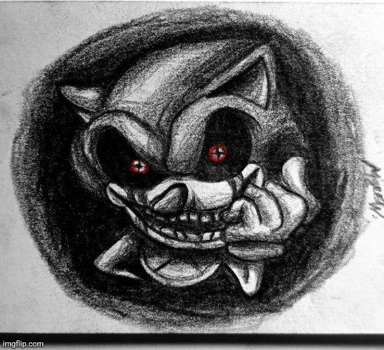 Drawing of sonik | made w/ Imgflip meme maker
