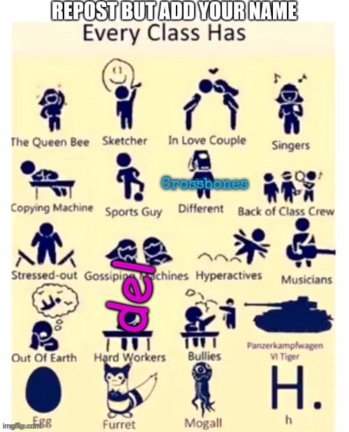 del | made w/ Imgflip meme maker