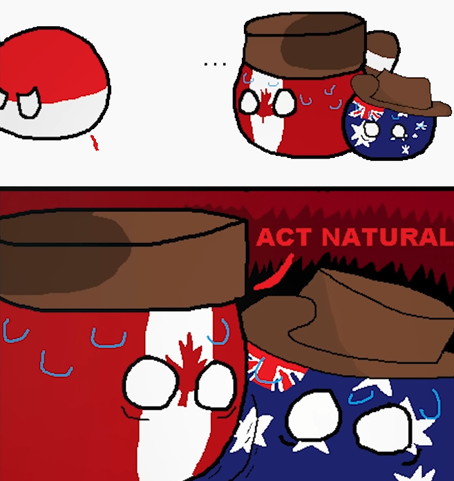 High Quality Countryballs act natural Blank Meme Template