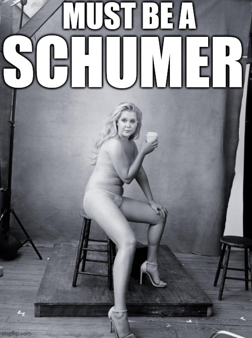 Amy Schumer | MUST BE A SCHUMER | image tagged in amy schumer | made w/ Imgflip meme maker