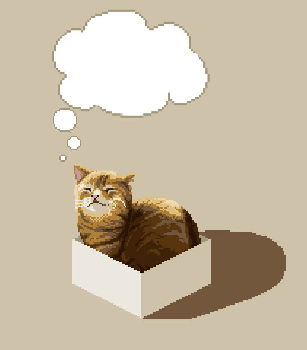 Dreaming cat Blank Meme Template