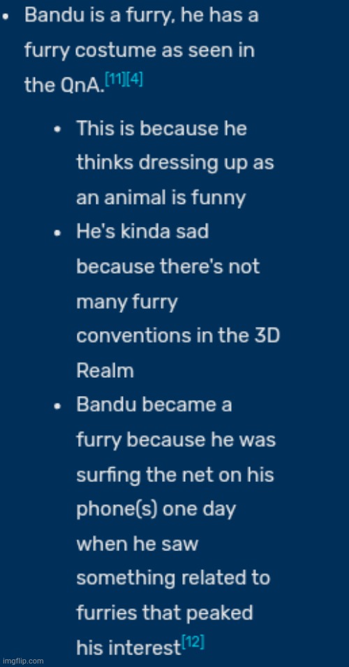 Bandu is a furry | made w/ Imgflip meme maker