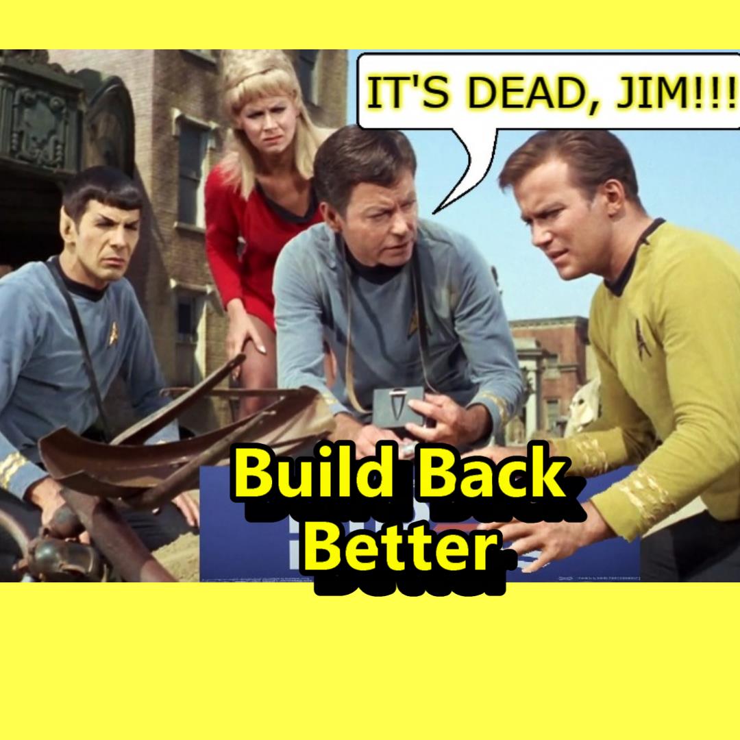 Build Back Better on Life Support Blank Meme Template