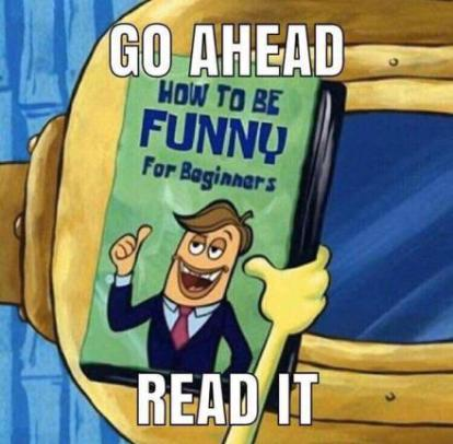 High Quality How to be funny book Blank Meme Template