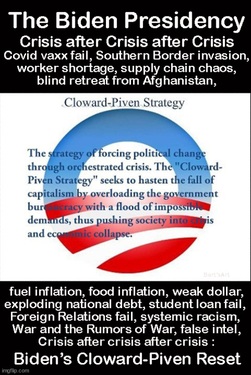 Biden's Cloward-Piven Reset of America where Failure is Progress & Demolition is the 1st Step in Build Back Better | image tagged in memes,political | made w/ Imgflip meme maker