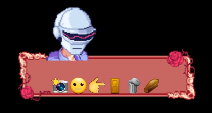 Daft punk senpai | 📸😐👉🚪🗑⚰ | image tagged in daft punk senpai | made w/ Imgflip meme maker