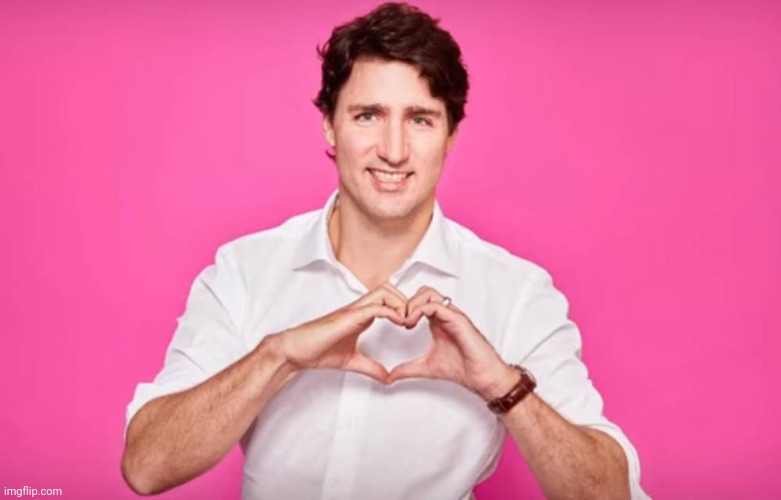 Justin Trudeau Heart | image tagged in justin trudeau heart | made w/ Imgflip meme maker