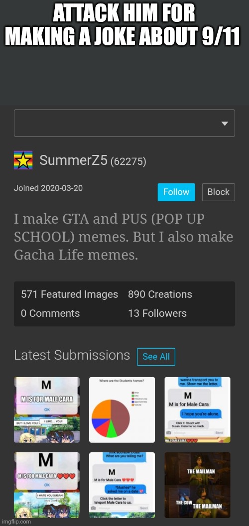 ATTACK HIM FOR MAKING A JOKE ABOUT 9/11 | made w/ Imgflip meme maker