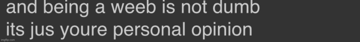 you are personal opinion you are personal opinion you are personal opinion you are personal opinion you are personal opinion you | made w/ Imgflip meme maker