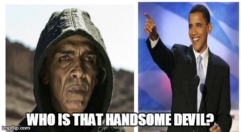 Celebrity look alikes | WHO IS THAT HANDSOME DEVIL? | image tagged in funny,barack obama | made w/ Imgflip meme maker