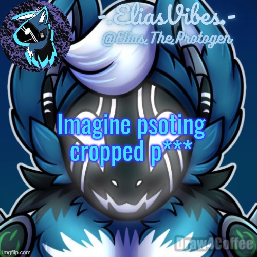 Elias Temp | Imagine psoting cropped p*** | image tagged in elias temp | made w/ Imgflip meme maker