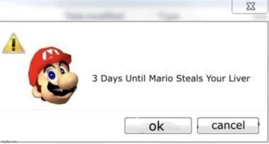 its the final countdown | image tagged in mario | made w/ Imgflip meme maker