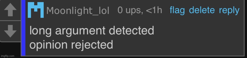long argument detected opinion rejected | image tagged in long argument detected opinion rejected | made w/ Imgflip meme maker