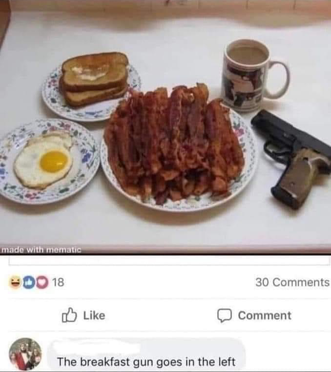 How Americans eat breakfast Blank Meme Template
