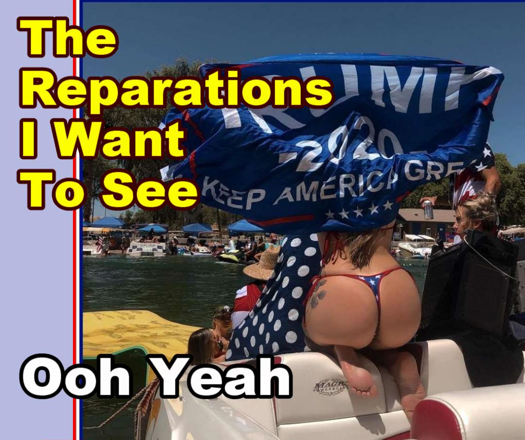 Trump Reparations Blank Meme Template