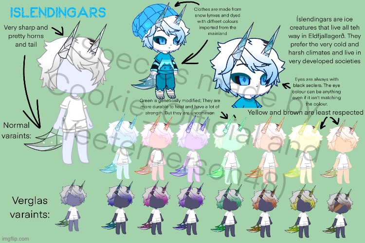 OC CONTEST: Make an íslendigar oc! (Note: verglas variants are very rare so ask permission before doing them) | made w/ Imgflip meme maker