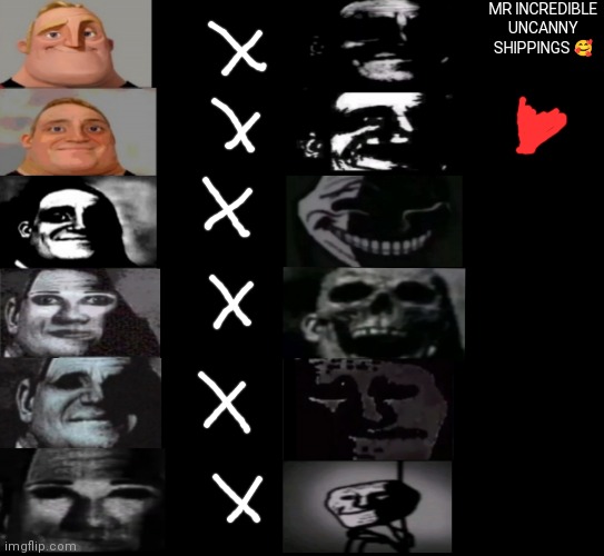 mr incredible uncanny shippings | MR INCREDIBLE UNCANNY SHIPPINGS 🥰 | image tagged in you and me,lovey dovey,as a result of loving,as a result of forgetting,ey ey,mr incredible becoming uncanny | made w/ Imgflip meme maker