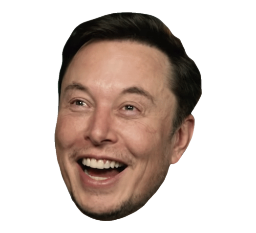 Elon head Blank Meme Template