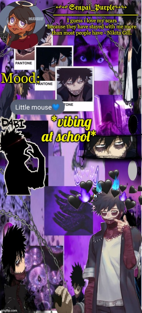 *eats candy grapes* | *vibing at school* | image tagged in dabi temp d | made w/ Imgflip meme maker
