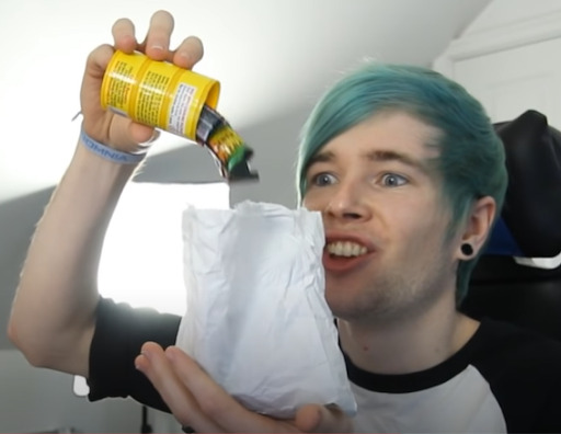 Dan pouring toxic waste in bag Blank Meme Template