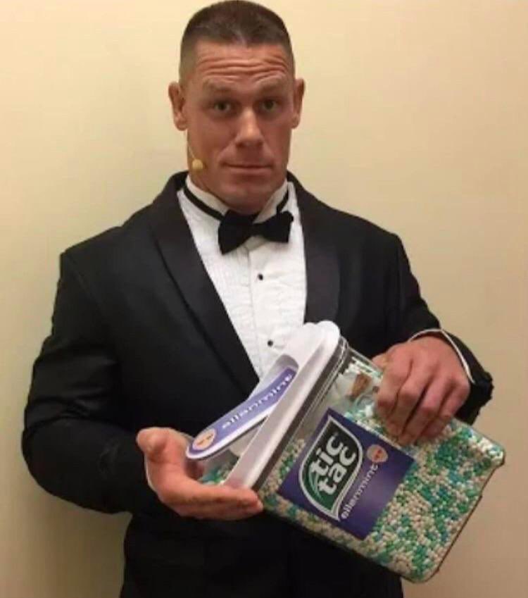 High Quality John Cena tic tac Blank Meme Template