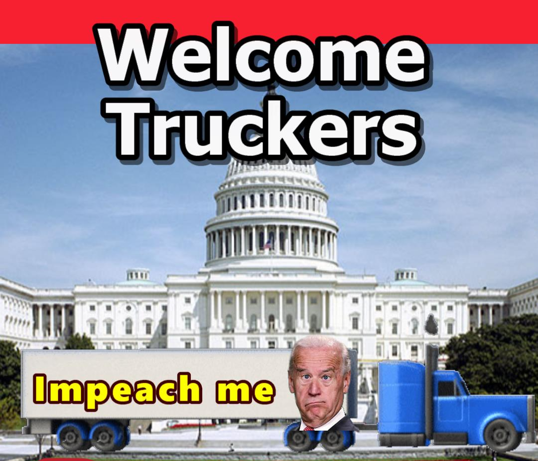 USA Freedom Truckers Blank Meme Template