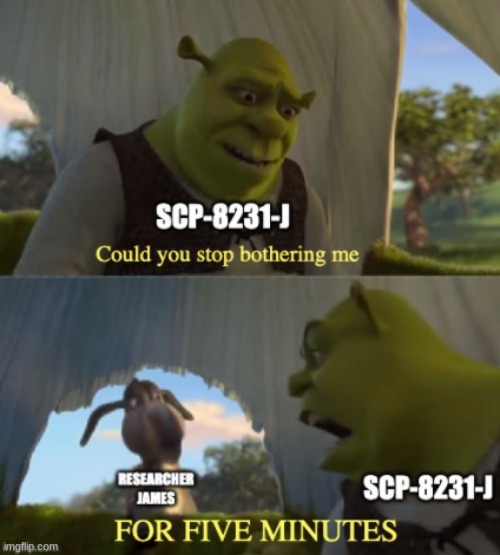 SCP-8231-J | image tagged in scpf,scp-8231-j,rawr,researcher james,scp meme,dinosaur | made w/ Imgflip meme maker