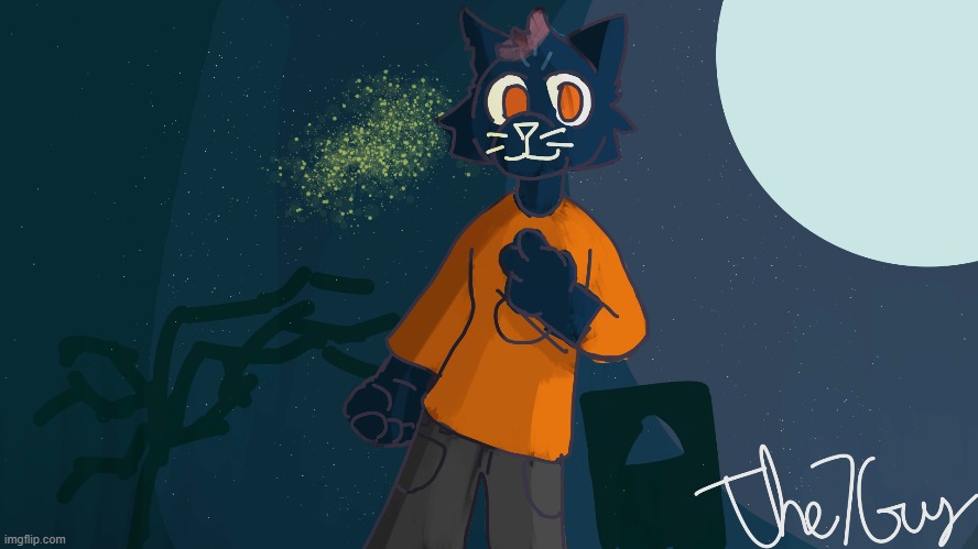Mae Borowski Painting (by me) | image tagged in night in the woods,nitw | made w/ Imgflip meme maker