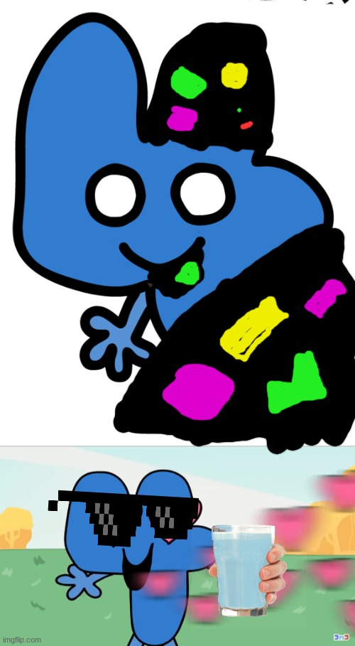 cool four glitch | image tagged in bfb,glitch | made w/ Imgflip meme maker