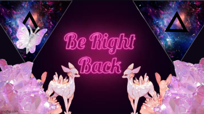 What do you think of my Twitch Be right back thing? | image tagged in twitch,art,cute,amethyst | made w/ Imgflip meme maker