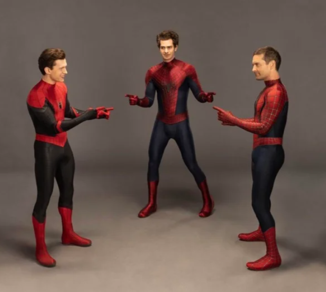 High Quality pointing spiderman x y z Blank Meme Template