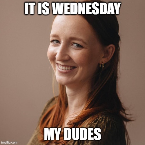 IT IS WEDNESDAY; MY DUDES | made w/ Imgflip meme maker