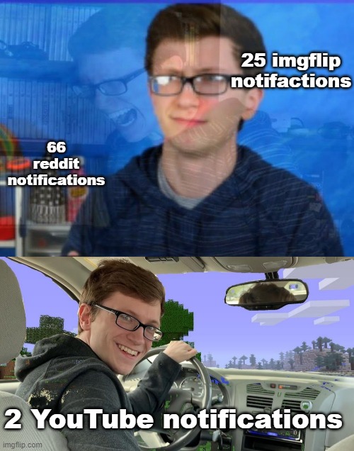 Over voice acting in Legends Arceus | 25 imgflip notifactions; 66 reddit notifications; 2 YouTube notifications | image tagged in confused scott the woz,scott the woz car | made w/ Imgflip meme maker
