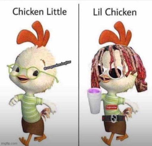 dead meme | image tagged in chicken | made w/ Imgflip meme maker