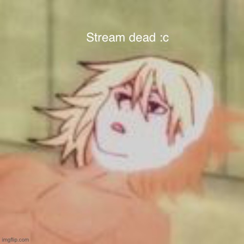 Stream dead :c | image tagged in anime | made w/ Imgflip meme maker