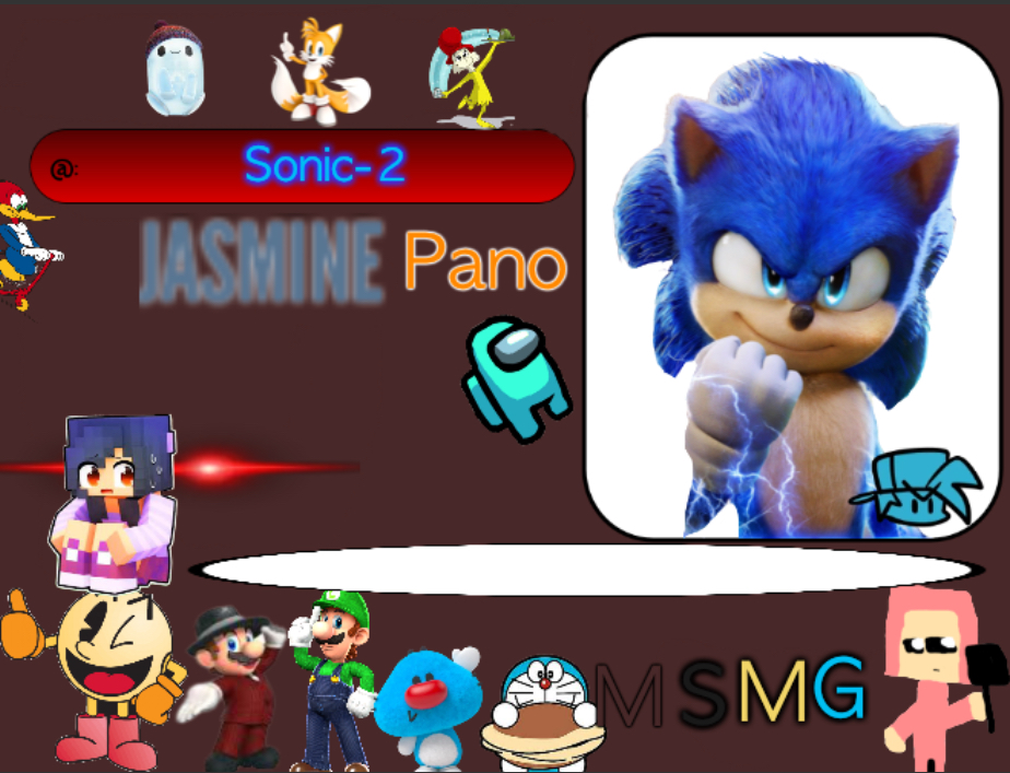 Sonic-2’s announcement template V2 (MSMG) Blank Meme Template