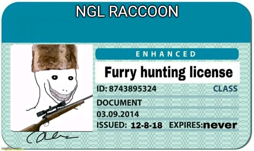 furry hunter | image tagged in furry hunter | made w/ Imgflip meme maker