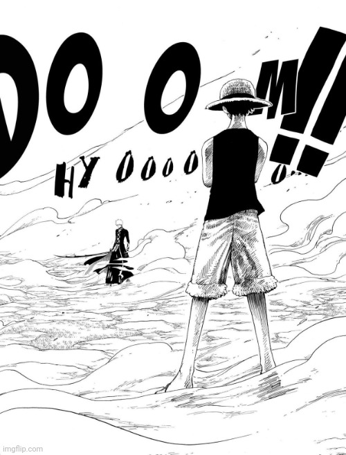 Ichigo obviously wins, by a long shot | image tagged in luffy vs ichigo | made w/ Imgflip meme maker