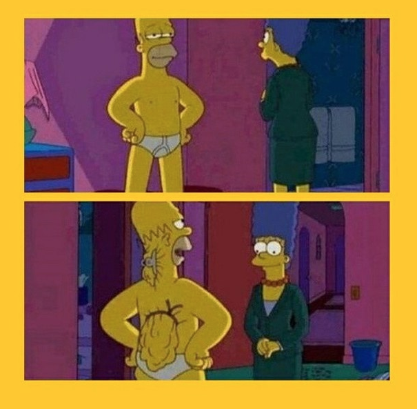 Homer hiding skin Blank Meme Template