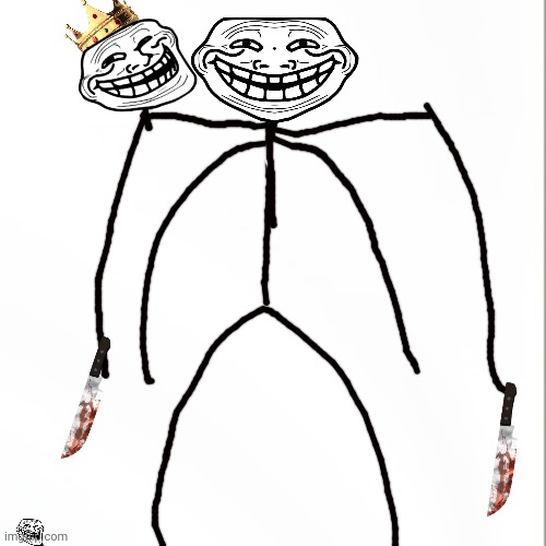 Twin troll (troll god phase 3 last troll god) | image tagged in troll face creepy | made w/ Imgflip meme maker