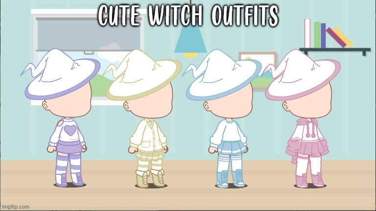 import codes in the comments | CUTE WITCH OUTFITS | made w/ Imgflip meme maker