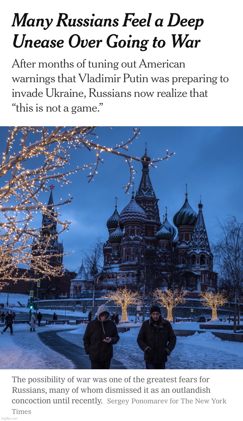 A reminder that Putin, an illegitimate and despotic ruler, doesn’t represent the people of Russia. | image tagged in russians feel deep unease over war | made w/ Imgflip meme maker