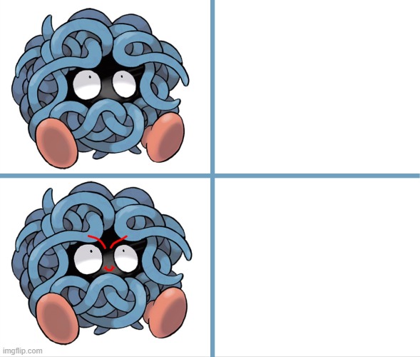 Petty Pokemon | image tagged in rascal,menace,tangela,pokemon,cheeky | made w/ Imgflip meme maker