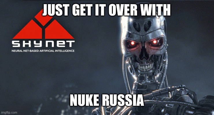 How does it all play out? | JUST GET IT OVER WITH; NUKE RUSSIA | image tagged in putin,ukraine | made w/ Imgflip meme maker