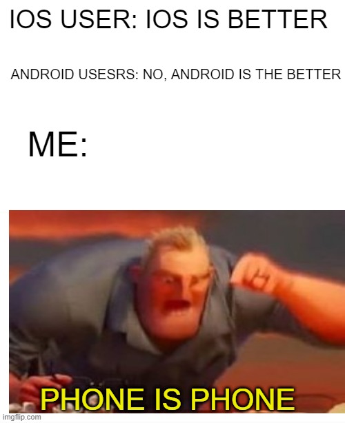 ios users vs androids users - Imgflip