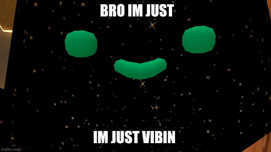 vibe | BRO IM JUST; IM JUST VIBIN | image tagged in funny | made w/ Imgflip meme maker