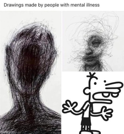 ploopy | image tagged in drawings,mental,illness | made w/ Imgflip meme maker